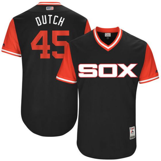 Men Chicago White Sox 45 Dutch Brown New Rush Limited MLB Jerseys